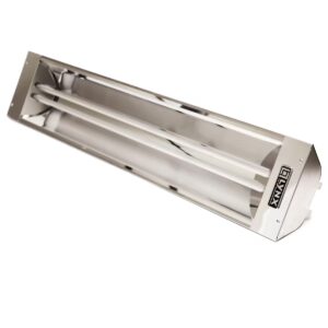 Lynx 39-Inch 4000W Dual Element Electric Infrared Patio Heater - 240V - Stainless Steel - W/ Stacked Control