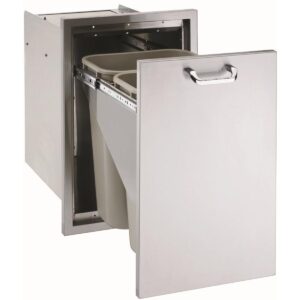 Lynx Professional 20-Inch Roll Out Trash And Recycle Center