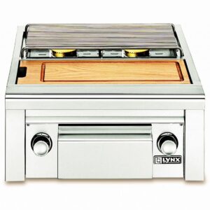 Lynx Professional Built-In Natural Gas Double Side Burner with Prep Center NG