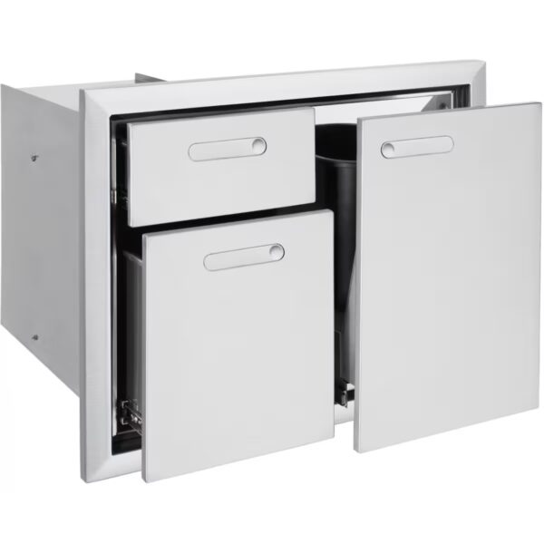 Lynx Ventana 30-Inch Trash Center And Double Drawers - Image 3