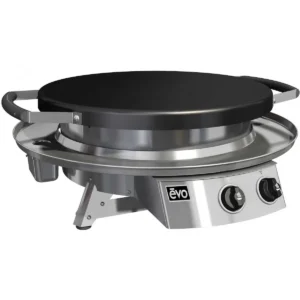 EVO Professional Tabletop Flattop Natural Gas Grill w/ Non-Stick Ceramic Clad Coating