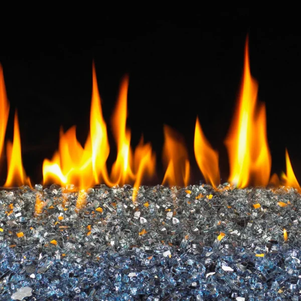 Peterson Real Fyre Caribbean Blue Reflective Fire Glass - 40 Lbs - Image 3
