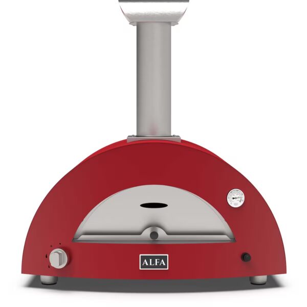 Alfa Moderno 5 Pizze Natural Gas Pizza Oven - Antique Red