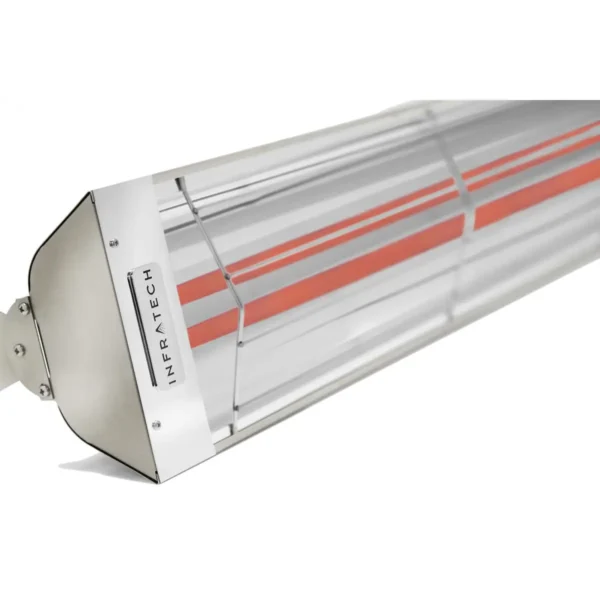Infratech WD-Series 39-Inch 4000W Dual Element Electric Infrared Patio Heater - 480V - Stainless Steel
