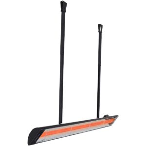 Infratech Drop Pole Mount Assembly (Assembly Only - Heater Not Included) - Black